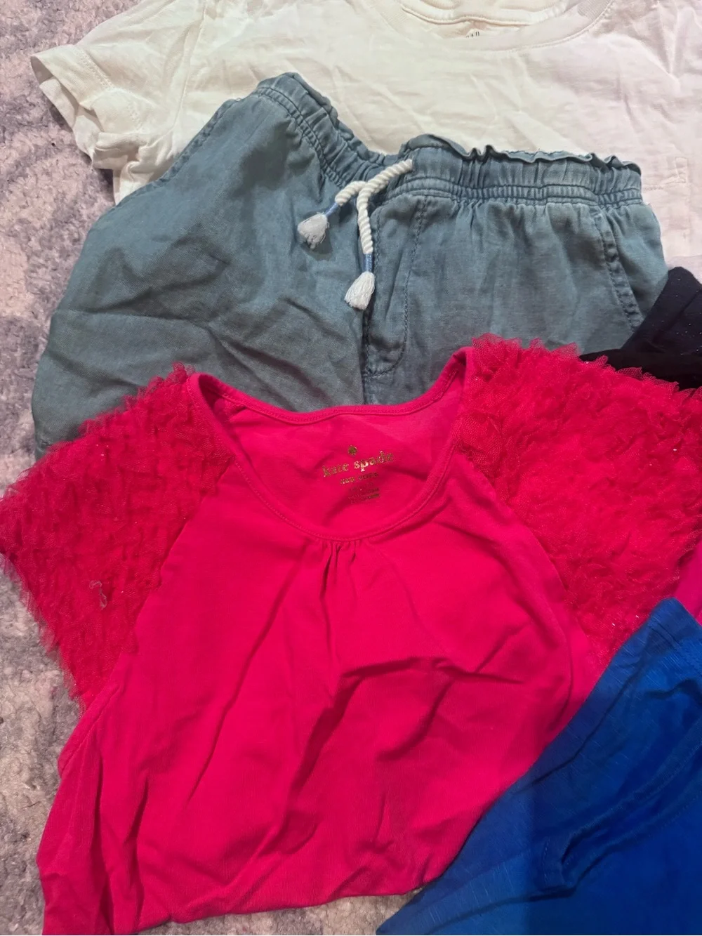 8 piece Mixed Kids Tops & Short Lot  6 Gap 1 Kate Spade 1 Mini Boden